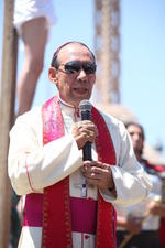 En esta ocasión en el tempo de Los Ángeles le tocó a Adrián Rodríguez, representar a Jesucristo.