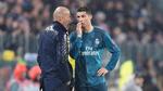Zidane conversa con su 'comandante' del campo, Cristiano Ronaldo.