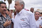 El candidato por Morena a la Presidencia de México, Andrés Manuel López Obrador, estuvo en San Pedro Coahuila.