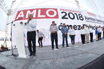Luego de estar en campaña en San Pedro, Coahuila, López Obrador se trasladó a Gómez Palacio, Durango para continuar con la misma.