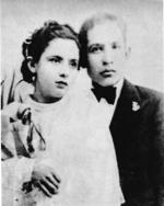 08042018 Srita. Camila Salas Valdez y Sr. Ausencio
Chavarría Cortés celebrando su union
conyugal en 1932.