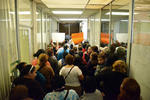 Los manifestantes entraron hasta el Departamento de Tesorería y Cajas.