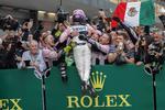 El mexicano estuvo lleno de felicidad tras entrar entre los tres primeros del GP de Azerabaiyán