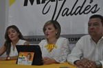 Con un encuentro con los medios de comunicación y militancia, fue como la candidata a la alcaldía Torreón por el Partido de la Revolución Democrática (PRD), Maty Valdés, arrancó su campaña.