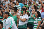 Gran ambiente se vivió en los cuartos de final entre Santos y Tigres.