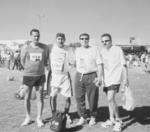 13052018 VÃ­ctor Salas, Manuel Flores, Roberto de Anda y Enrique Romero despuÃ©s de correr medio maratÃ³n del Campestre.