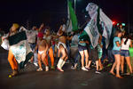 Tras el encuentro Santos vs. Toluca, los aficionados tomaron las calles.