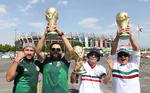 Con imitaciones de la Copa del Mundo, los mexicanos vieron a su Selección por ultima vez en México antes de partir a Rusia.