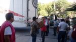 Los camiones fueron resguardados por elementos de la Secretaría de la Defensa Nacional (Sedena).