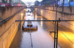 Se registró que las inundaciones afectaron principalmente la linea 1 del tren ligero.