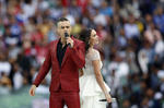 La ceremonia estuvo encabezada por Robbie Williams.