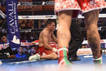 Una amarga y triste despedida del boxeo profesional tuvo Cristian Mijares, al ser noqueado este sábado en tres asaltos por el puertorriqueño Wilfredo “Papito” Vázquez Jr.