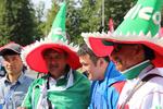 Fiesta tricolor en el Estadio Luzhniki en debut de México