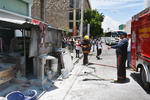 Una explosión en una instalación de gas, consumió un local de lonches en sector Centro de Torreón.