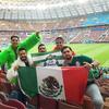 19062018 DESDE RUSIA.  Chuy Pámanes, con amigos, se dio cita en el partido México 1 - Alemania 0 en la Copa Mundial Rusia 2018.