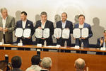 Gobernadores de Coahuila y Durango firmaron un acuerdo con la Secretaría de Gobernación.