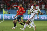 Los jugadores marroquíes agradecen el apoyo de su afición.