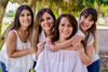 24062018 CUMPLE XV AñOS.  Jassleen Arumy Carrillo acompañada de sus papás, Lorenzo y Cindy, y sus hermanas, Ilsse y Gina.