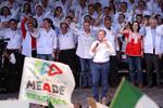 El candidato priísta a la presidencia de México, José Antonio Meade, realizó ante saltillenses su cierre de campaña, en donde dijo "vamos a ganar cinco de cinco".