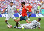 Ramos provocó el autogol con el que España se fue al frente en el partido.