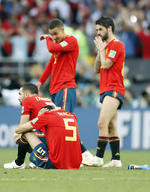 Jordi Alba no podía creer la eliminación.
