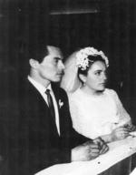 01072018 Matrimonio religioso del Sr. Francisco Javier del Hoyo y la Srita. Olivia Serna Lafuente, en La Capilla de la Iglesia de San José, el 16 de enero de 1971.