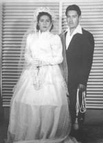 01072018 Alicia Muñoz Ramos y Sixto (f), el día de su boda en diciembre de 1953, en el Ejido Coyote, Coahuila.