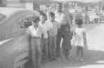 08072018 Sr. Damáso Pacheco G. (f) con sus nietos: Raúl, Eladio, Carlos, Maruca y Mague Pacheco en 1954 en Zacatecas.