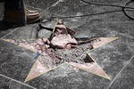 Nuevamente, la estrella de Donald Trump en el Paseo de la Fama de Hollywood fue víctima del vandalismo, luego de ser destruida la madrugada de este miércoles por un hombre que utilizó un pico.