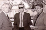 29072018 Lucien Ballard, director de fotografía, y Sam Peckinpha,  con el señor Juan Contreras, corresponsal de El Siglo en Parras.