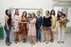 30082018 FIESTA DE CANASTILLA.  Karina González con algunas de sus invitadas a su baby shower.