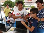 En la explanada de la Plaza Mayor se lleva a cabo el Primer Festival de Robótica que organiza el ayuntamiento de Torreón y el Instituto Municipal de Cultura y Educación (IMCE).