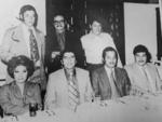 02092018 Comida de graduación en septiembre de 1975. Claudio Aguirre, Eloy Artea, José Luis Ruiz, Pepita Jiménez, Paulino Lugo, Ricardo Romo y Luis Guzmán.