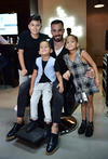 Marc Crosas con sus hijos Gael Ivanna y Bruno