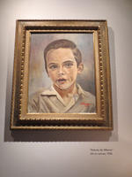 La pintora Martha Chapa realizó al niño Alfonso Cuarón y a su madre Cristina Orozco, en 1968.
