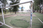 El ala poniente del parque Guadiana sufre graffiti de forma frecuente.