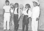 09092018 Raúl, Eladio y Carlos A. con su amigo, Jesús, en el festival de fin de año de la Esc. Fed. Felipe Carrillo Puerto en junio de 1957.