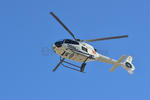 El helicóptero de Fuerza Coahuila sobrevoló el área por donde pasó el contingente.