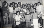 16092018 Irma Burciaga Flores, hoy de Torres, en la despedida de soltera organizada por sus compañeras de la Compañí­a Operadora de Teatros en 1973.