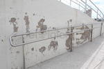Daño. La humedad ha provocado daños en la pintura de los muros, es evidente el desprendimiento que genera un aspecto poco estético en el área. (EL SIGLO DE DURANGO)