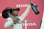 Lewis Hamilton logró el podio en el Gran Premio de Japón.