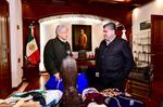 López Obrador se reúne con Riquelme en Saltillo