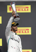 El británico Lewis Hamilton (Mercedes), que fue tercero y no pudo dejar ya sentenciado su quinto título.