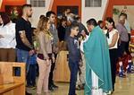 Acompañado de familiares, amigos y seguidores, Orozco fue a la celebración de la misa.