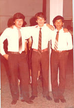 28102018 Alberto Rivera, Salvador y Ramiro Rodríguez, Escuela Secundaria Comercial Torreón, 1983.
