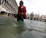 Venecia tiene inundaciones a menudo causadas por los fuertes vientos que envían agua desde la laguna.