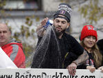 Los campeones festejaron con su título de la Serie Mundial en las calles de Boston.