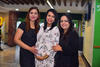 13112018 BABY SHOWER.  Sandra Ordóñez con María Luisa Cruz y Nataly Luna.