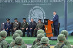 En la ceremonia de entrega el gobernador celebró y agradeció el trabajo del Ejército y la Marina en contra del crimen.