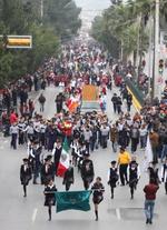 Con más de nueve mil participantes se llevó a cabo el día de hoy la conmemoración del 108 aniversario de la Revolución Mexicana en Saltillo.